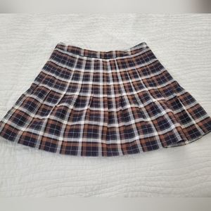 Plaid mini skirt